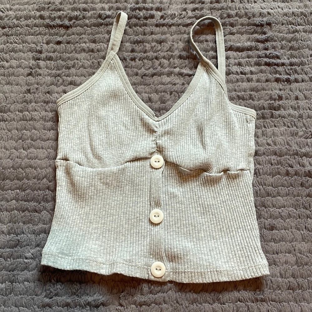 Small Shein cropped tank top with buttons